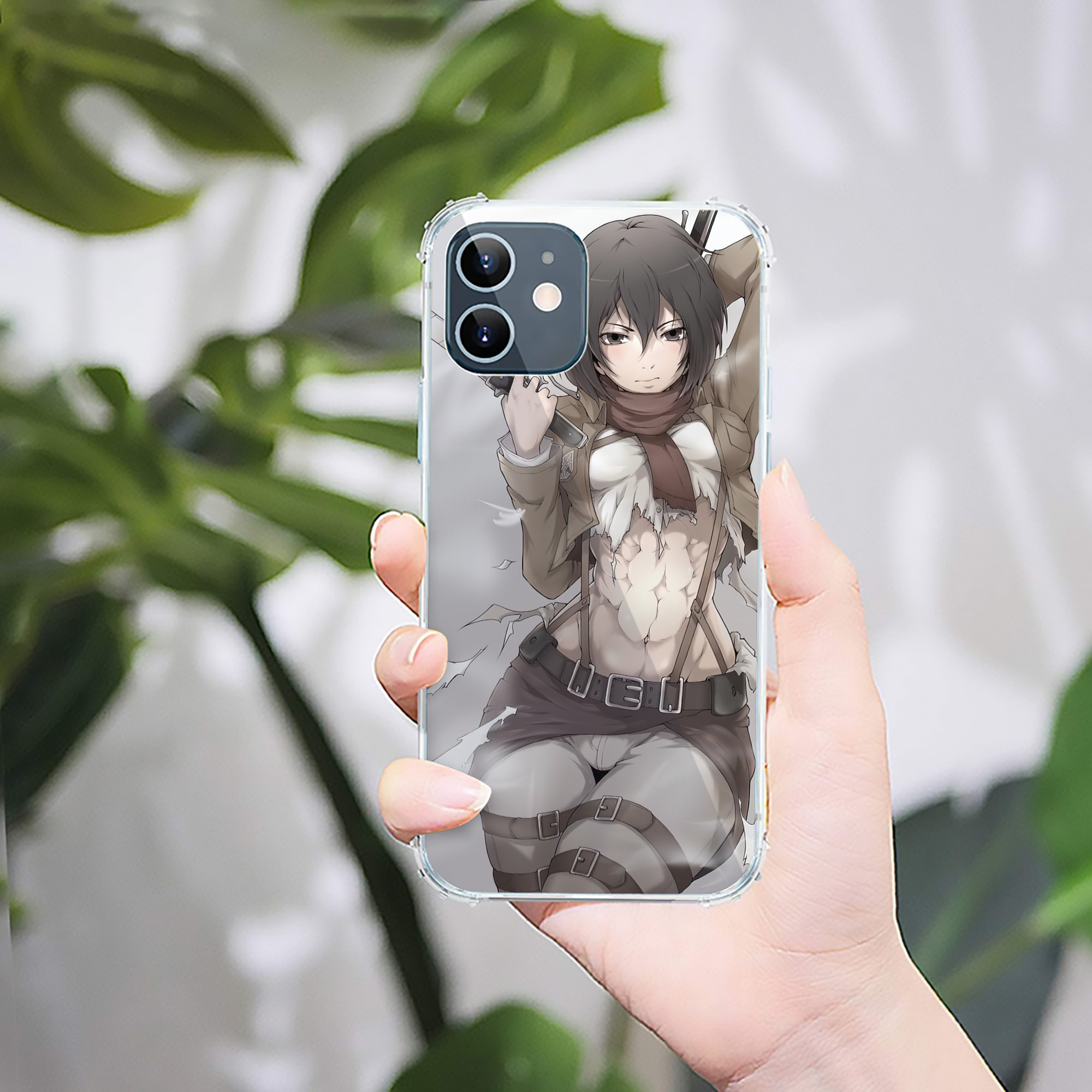 （画像用） 進撃の巨人 Attack on Titan 【iPhone 12シリーズ対応】透明スマホケース（クリアソフトケース）